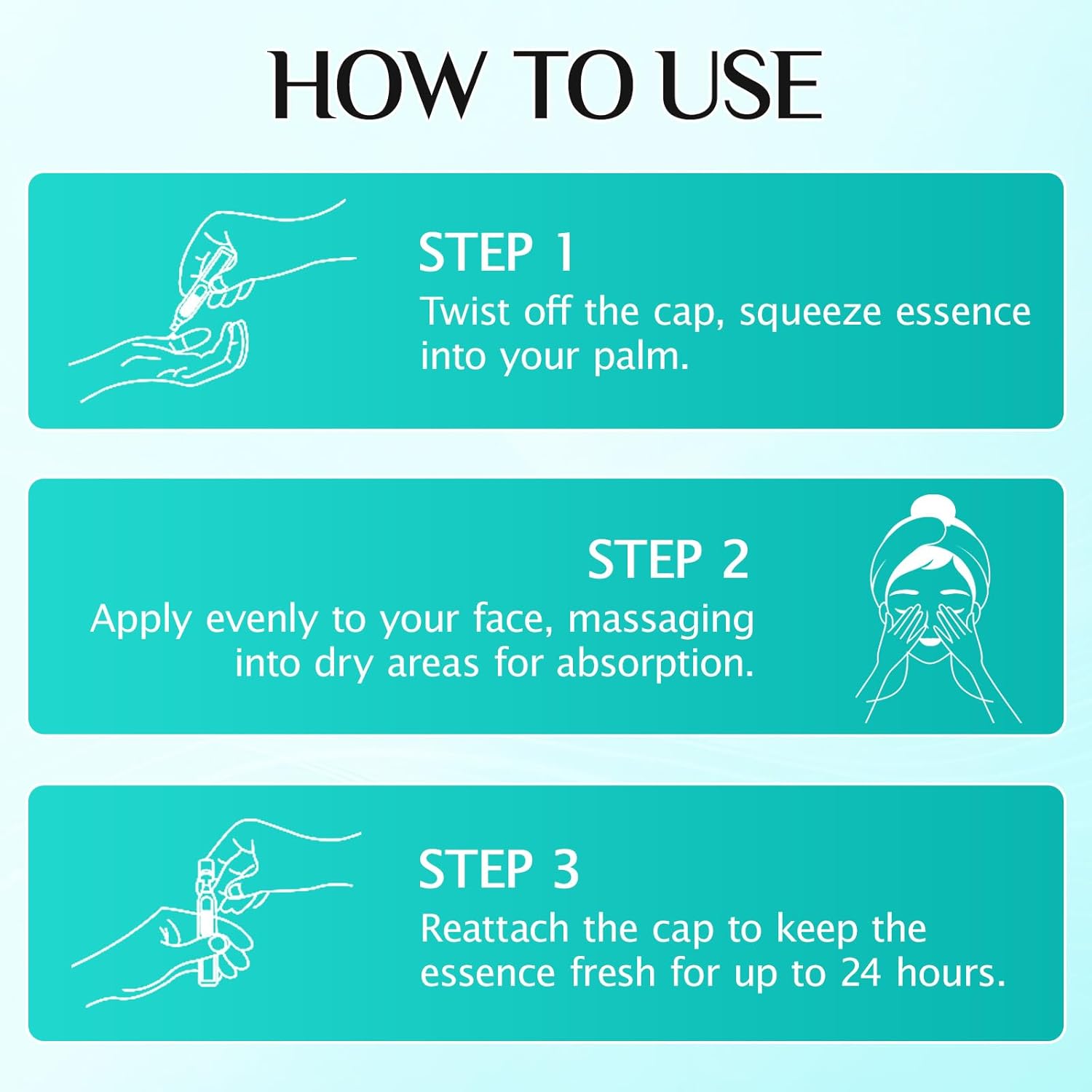 3% Hyaluronic Acid Face Serum, Hydrating Face Serum With Hyaluronic Acid, Deep Hydration, Long Lasting Hydration, Anti-Aging Face Serum 1.2ml×30 - Image 7