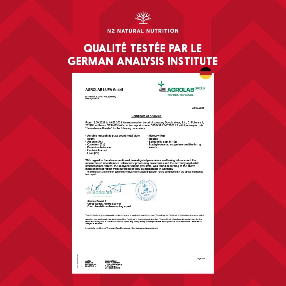 Maca Complex with Ginseng, Arginine, Vitamins, Zinc. Hormone Regulator, Anti-stress, Energy. 120 Capsules 60 Days. Increases Endurance and Energy. 100% Natural. CE. N2 Natural Nutrition - Image 6