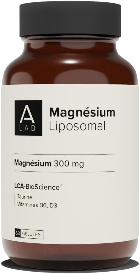 A-LAB Magnesium Liposomal 300 mg – Anti Stress, Fatigue, Sleep Disorders – Magnesium, Taurine, Vitamin D3, Vitamin B6 – 2 months of taking – Made in France - Image 2