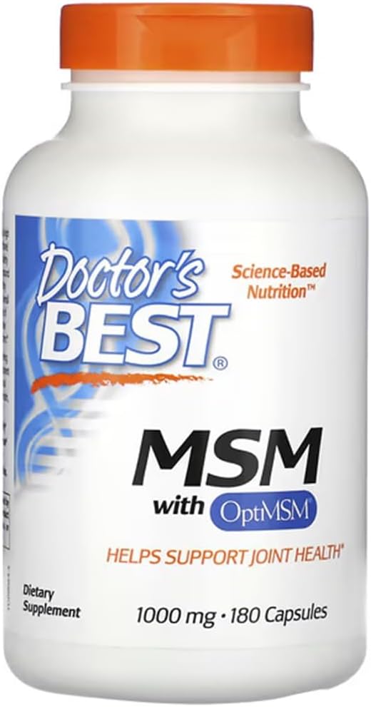 Doctor's Best - MSM with OptiMSM | Natural Support for Joints & Cartilage Health - 1000mg - 180 Capsules - Image 2