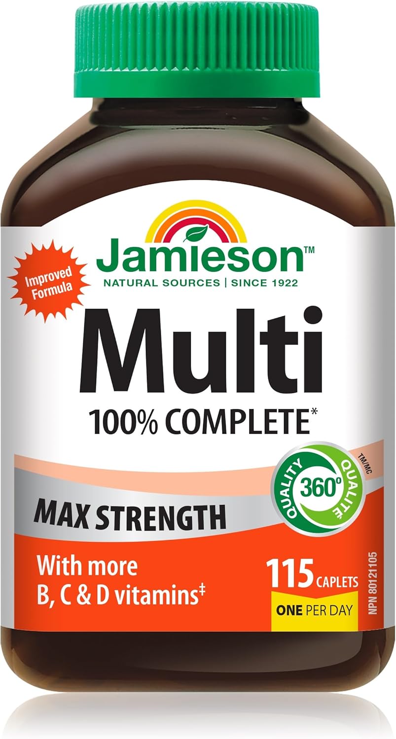 Jamieson 100% Comp Multi Max Strength 115 Caplets - Image 2