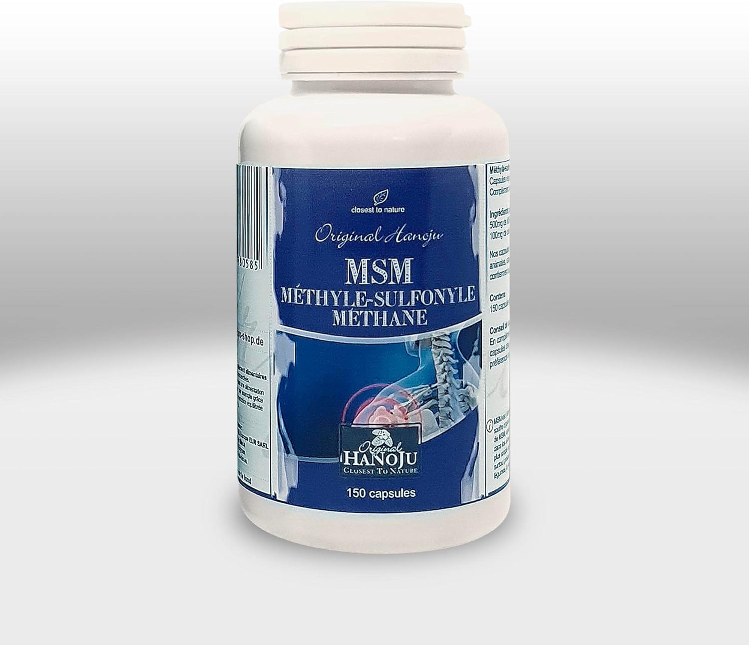 MSM Organic Sulphur 500 mg 150 Capsules - Image 2