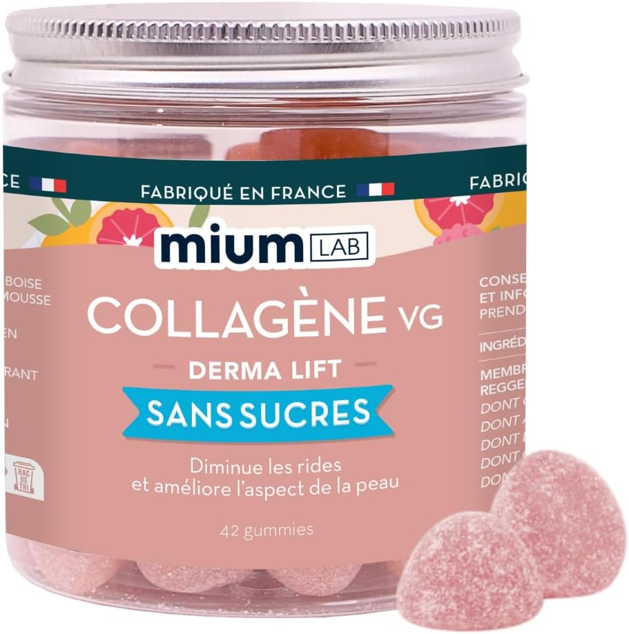 Mium Lab Gummies Biomimetic Skin Collagen - Anti-Ageing, Hydration, Firmness & Radiance - Superior to Marine & Bovine Collagen - 3 Month Cure - Sugar Free - Nutritional Supplement for Skin & Hair - Image 2