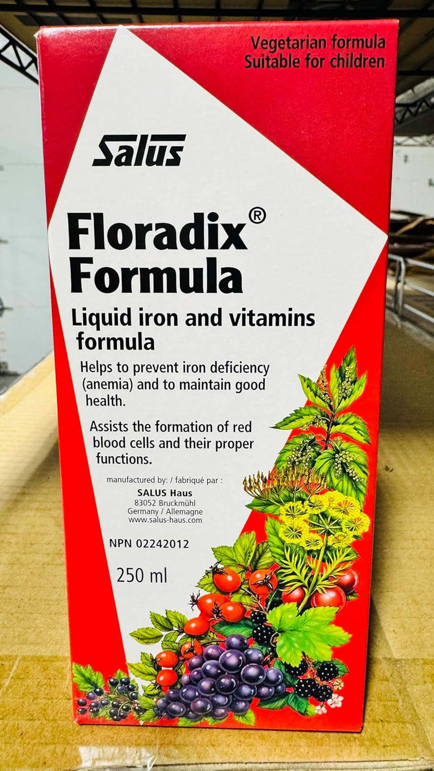 Salus Floradix® Iron + Plants – Anti-Fatigue Liquid Formula Rich in Iron – Enriched with Vitamin C for Good Absorption – 250 ml - Image 2