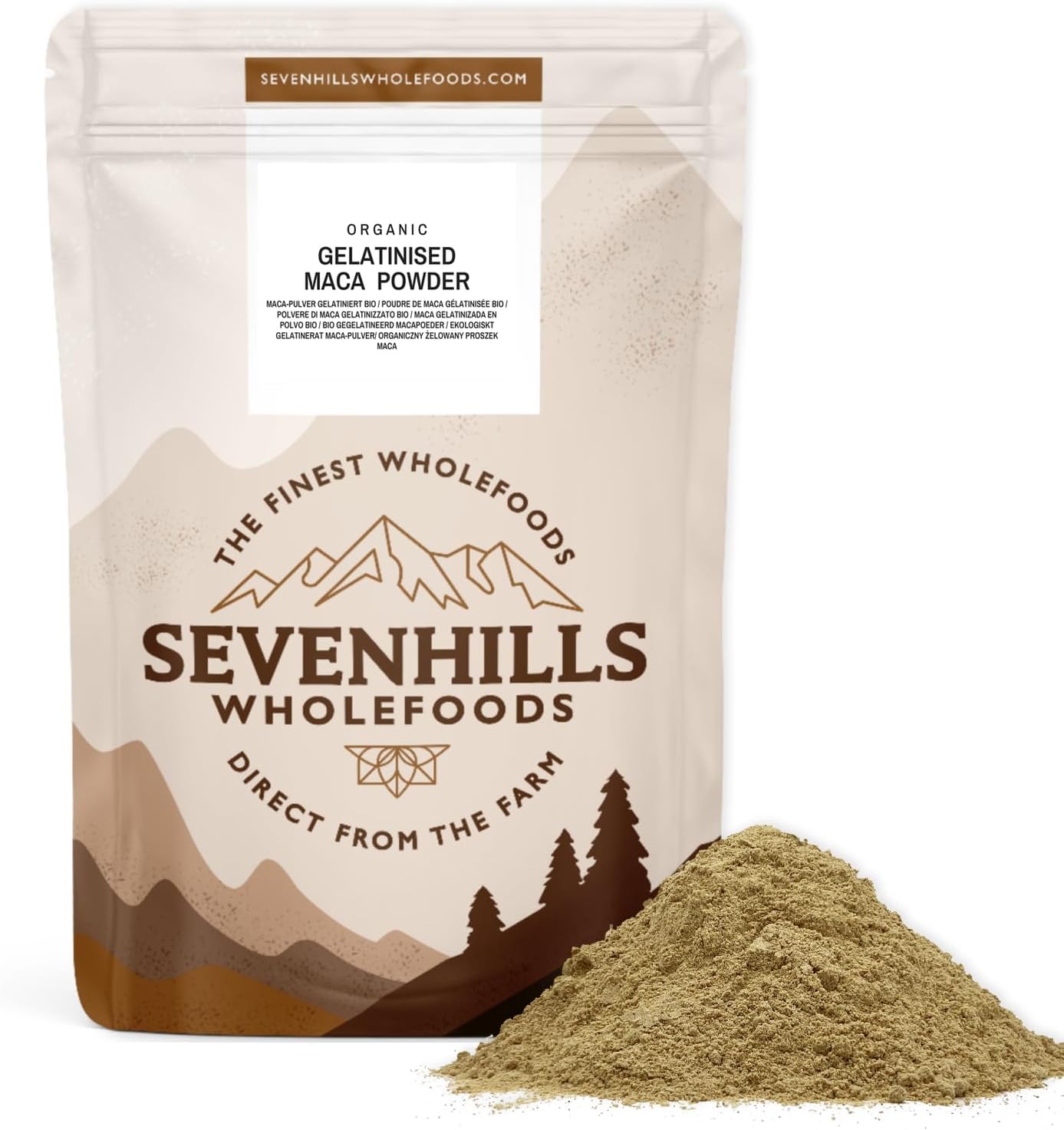 Sevenhills Wholefoods Organic Gelatinized Maca Powder 1kg - Image 2