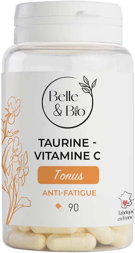 TONUS & VITALITY - Taurine & Vitamin C - 90 capsules - Recommended cure - BELLE&BIO Food Supplement - Made in France - Image 2