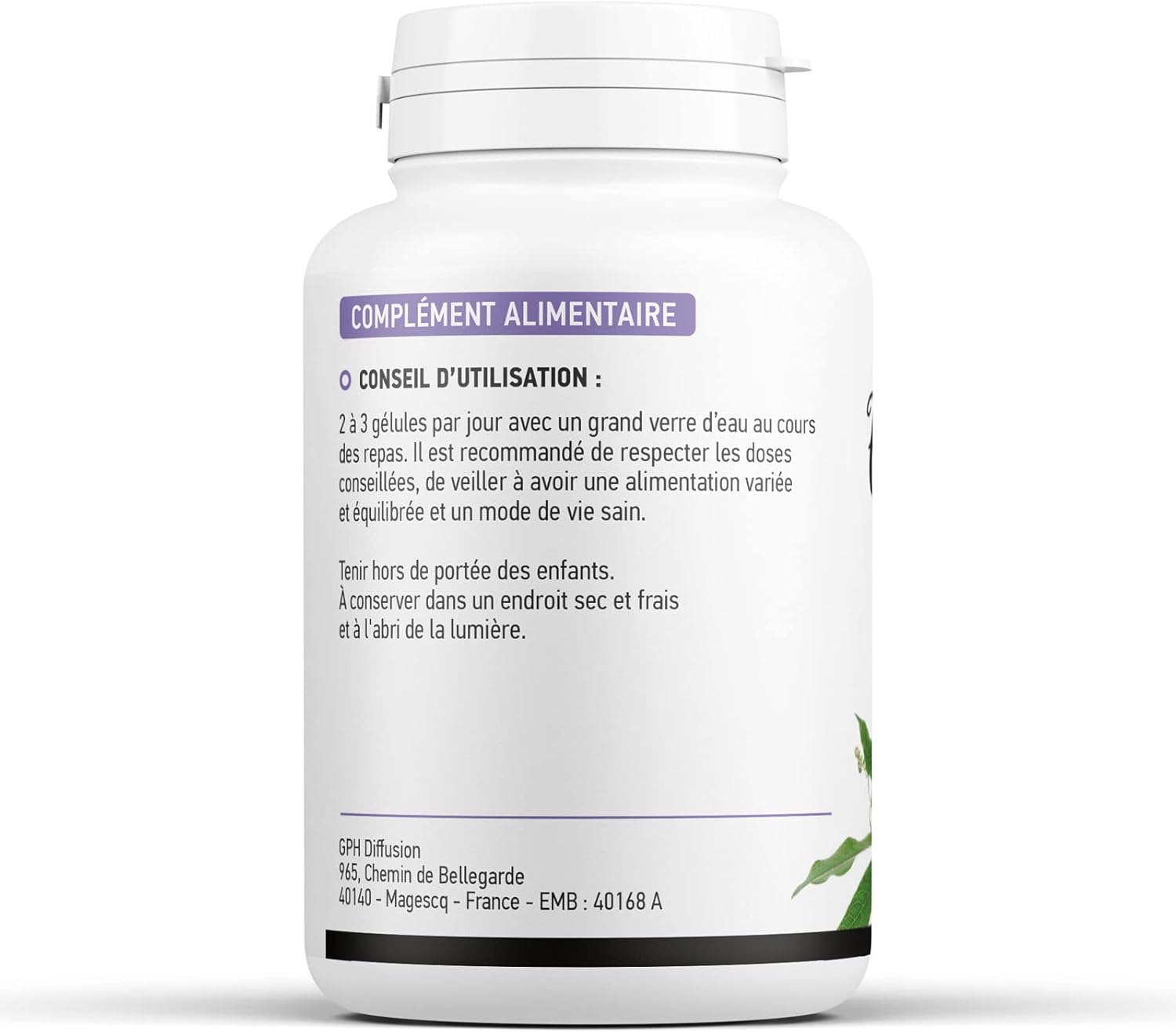 Passiflora incarnata Organic Passionflower 230 mg - 200 Vegetable Capsules - Image 3