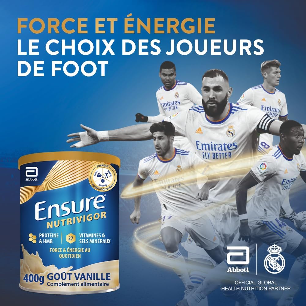Ensure Nutrivigor 400g Vanilla - Food Supplement for Adults; High Quality Protein, HMB, 27 Multivitamins and Minerals (Including Vitamin C, Vitamin D, Magnesium and Zinc) - Image 6