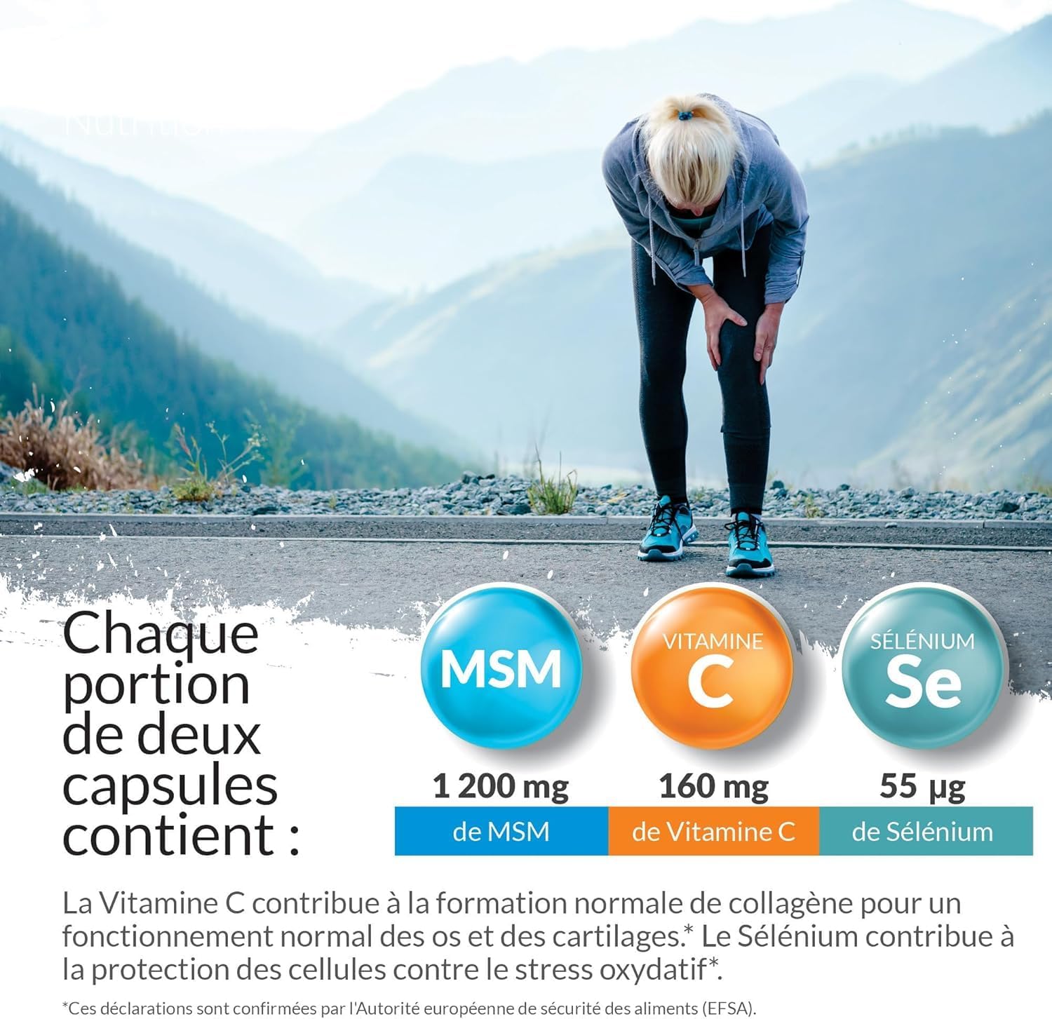 MSM 1200mg - 180 Capsules - 3 Month Supply - Methylsulfonilmethane with Vitamin C and Selenium Added - MSM High Potency - Image 8