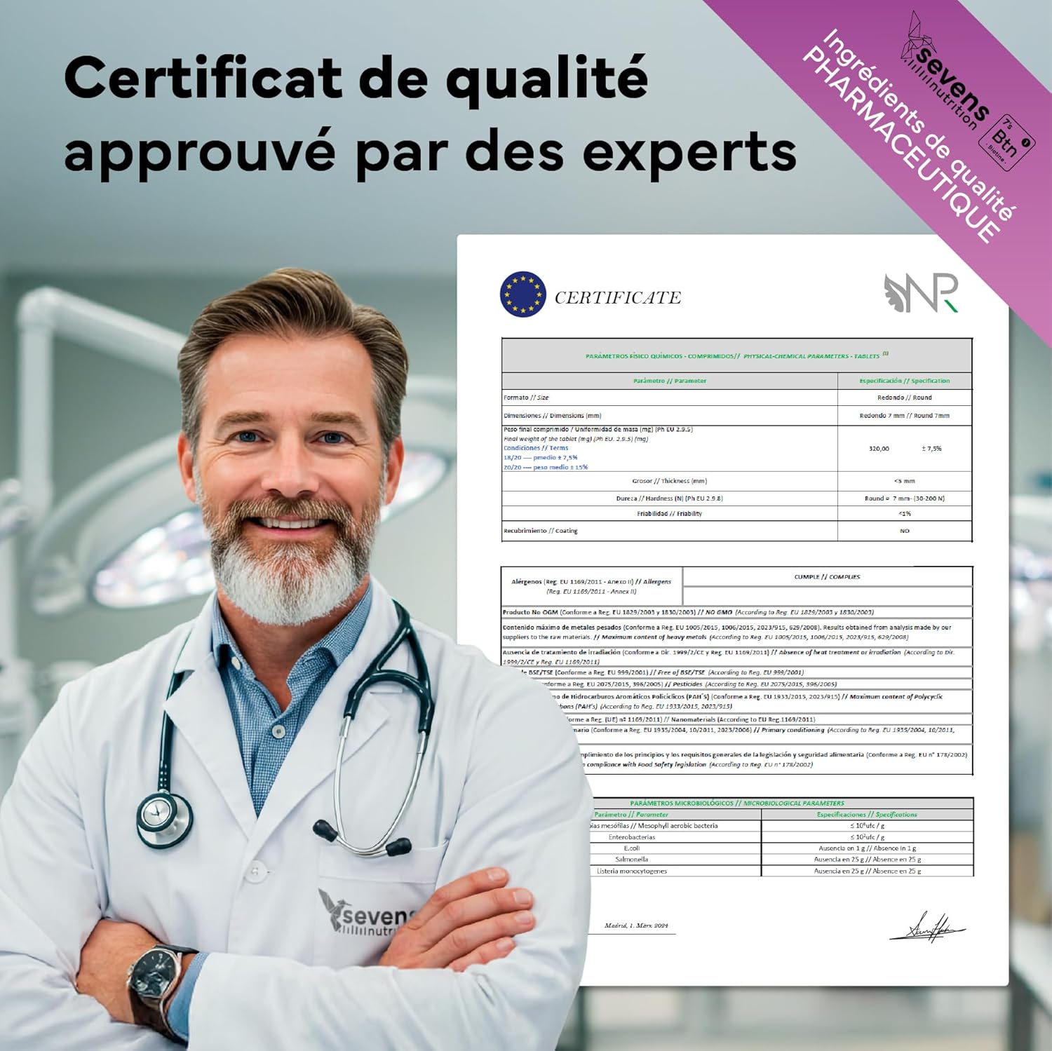 Biotin 10000mcg Hair Skin Nails - Supplement with Zinc Selenium Vitamins B12 D - 365 Tablets - Gluten Free Lactose - Sevens - Image 9