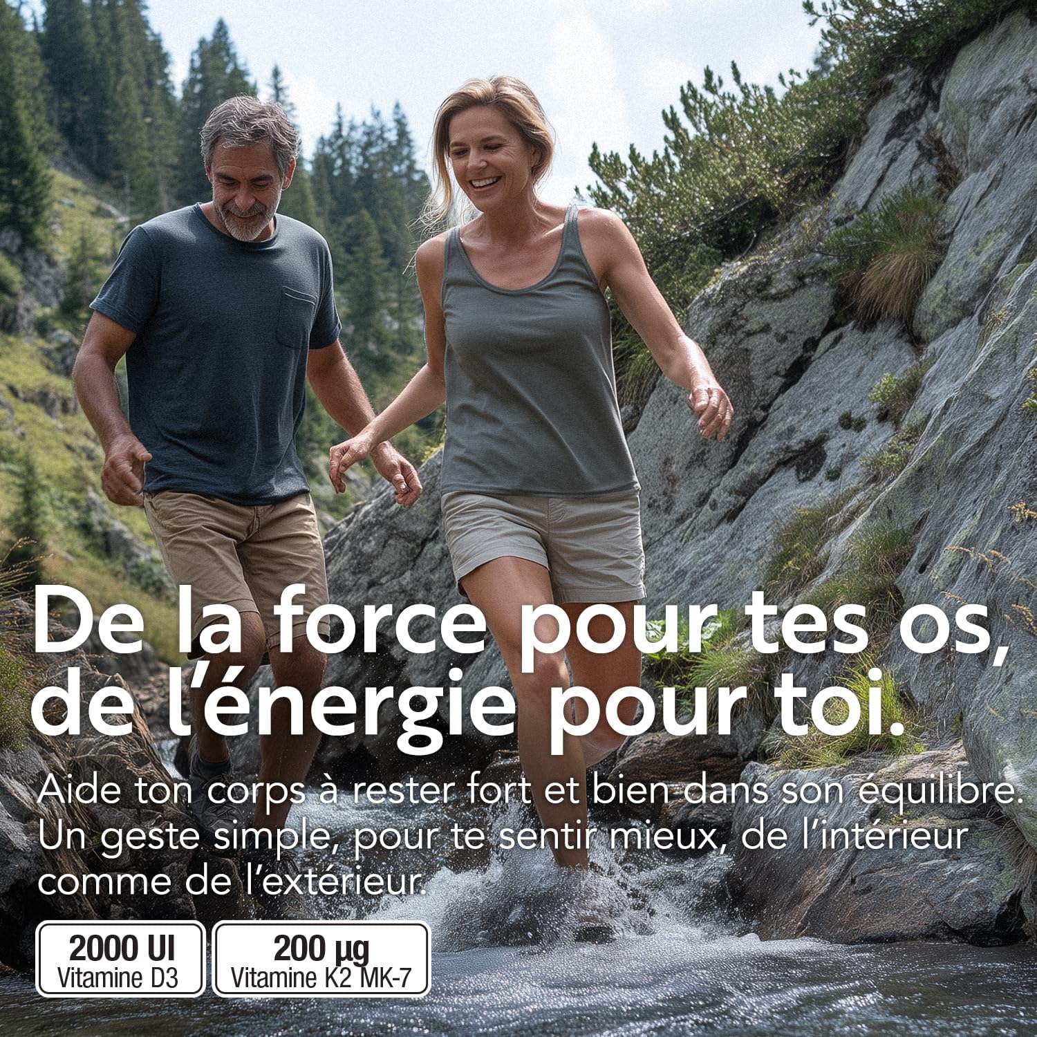 Vitamin D3 K2 Mk7 With Vitamin C 200 Tablets Piulife® Vitamin D 2000 IU, Vitamin K2 200mcg, Vit C 125mg, Vitamins For Teeth Bone, Adult Immunity, Boost Energy, D3 K2 Natural - Image 4