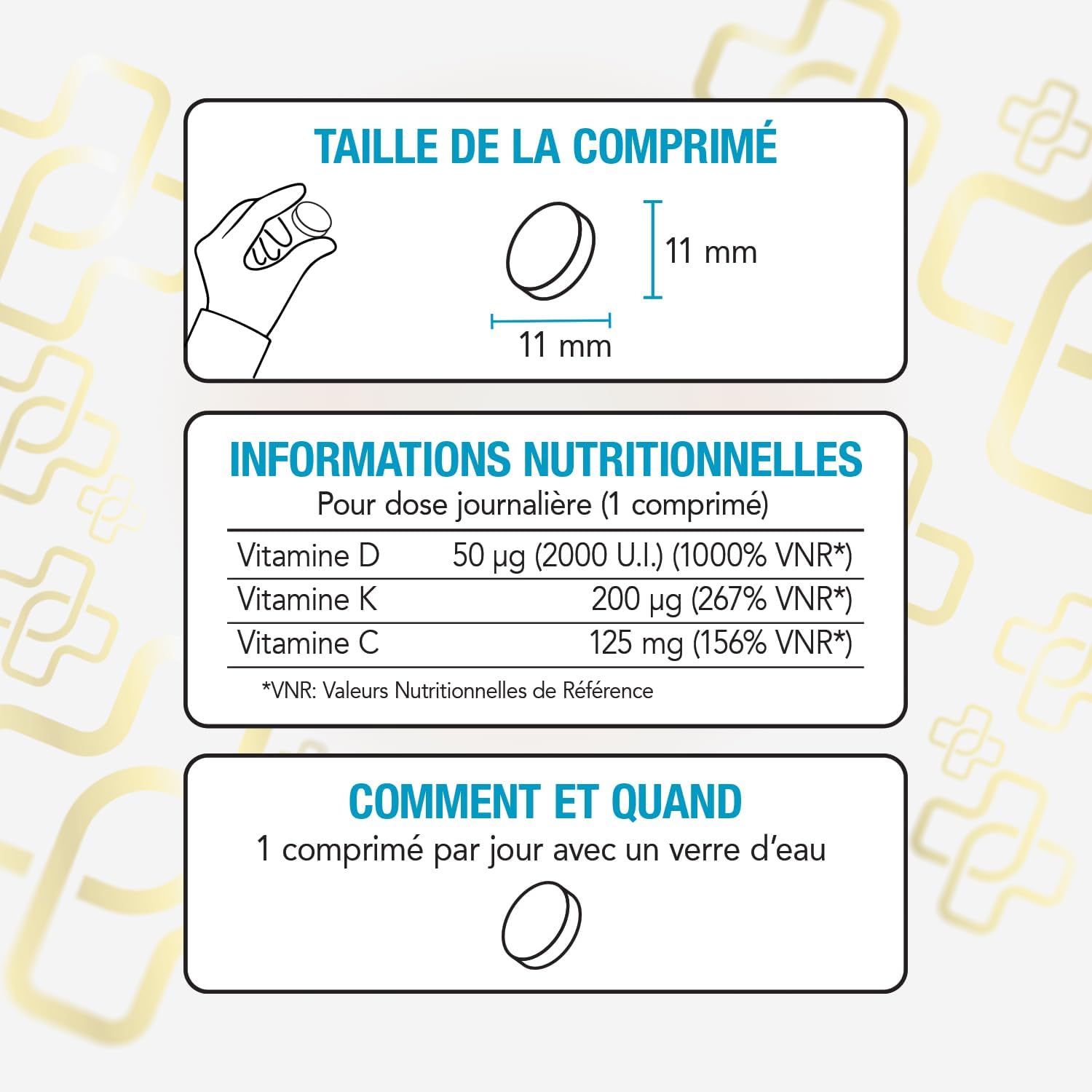 Vitamin D3 K2 Mk7 With Vitamin C 200 Tablets Piulife® Vitamin D 2000 IU, Vitamin K2 200mcg, Vit C 125mg, Vitamins For Teeth Bone, Adult Immunity, Boost Energy, D3 K2 Natural - Image 7