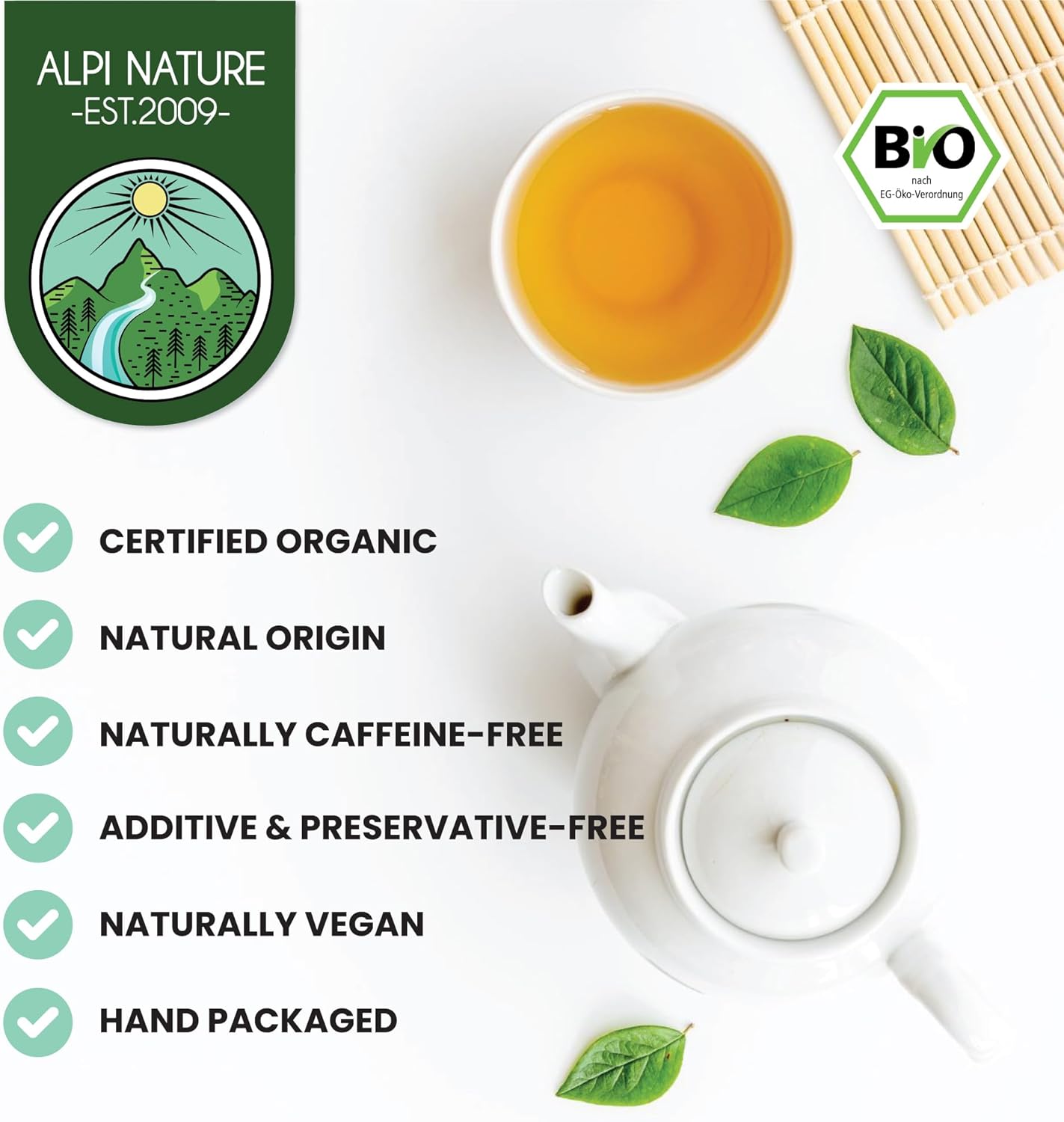 Alpi Nature Chamomile-Lavender Infusion BIO, 30 Pyramid Sachets of 2 g, Chamomile and Lavender Organic Dried 60g - Image 6