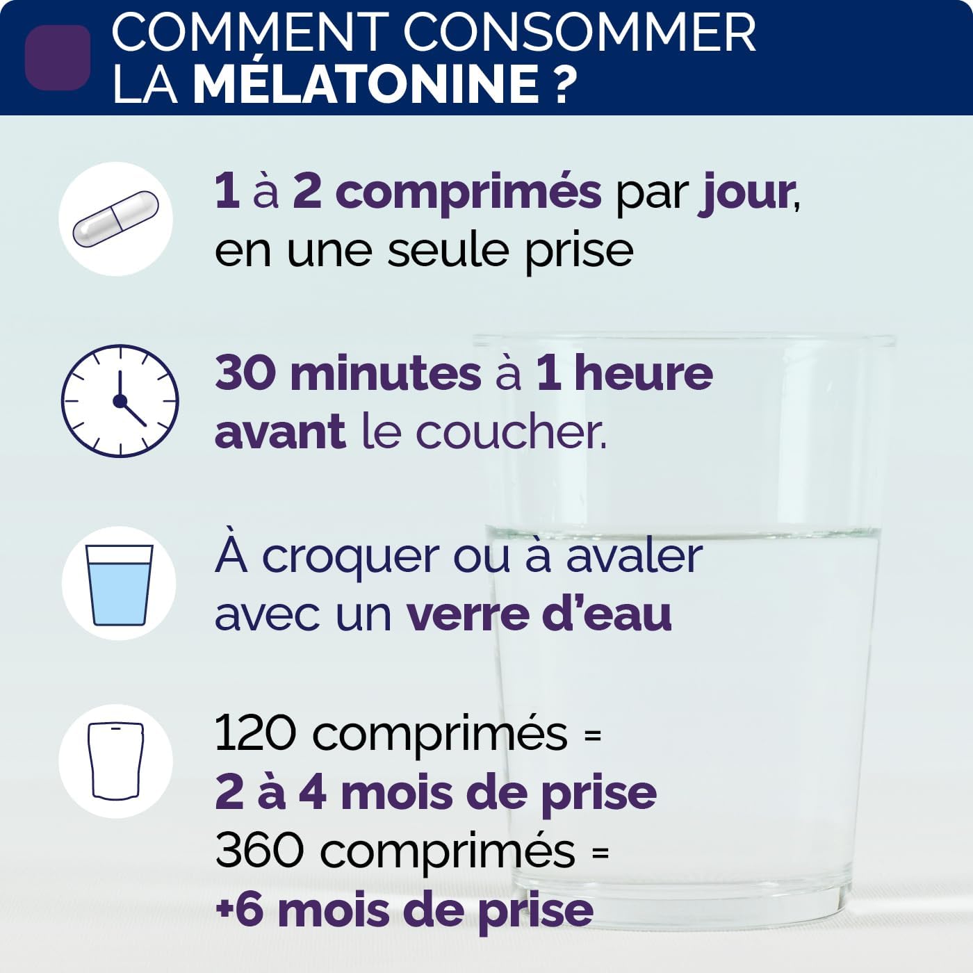 Melatonin Flash 1.9mg | Fast acting, 0 habituation | Fast Sleep, Sleep & Jet Lag | with Passionflower, GABA, Vitamin B6 | Made in France (120 Tablets) - Image 5