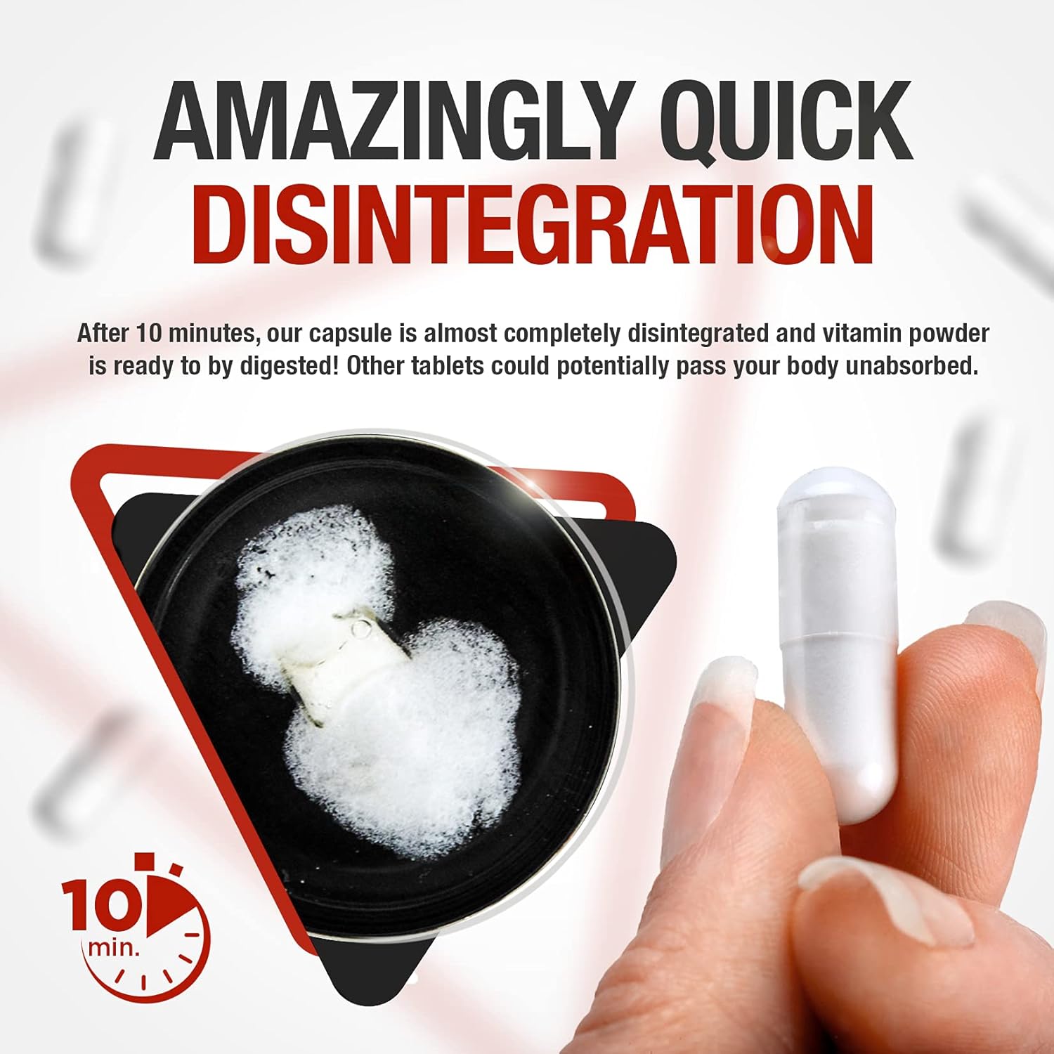 Vitamin A Beta Carotene Capsule 11,500 IU - 150 Quick Disintegrating Capsules (5 months) Each with 6.9mg Dietary Supplement Beta Carotene Powder (Betacarotene Supplement) - Image 4