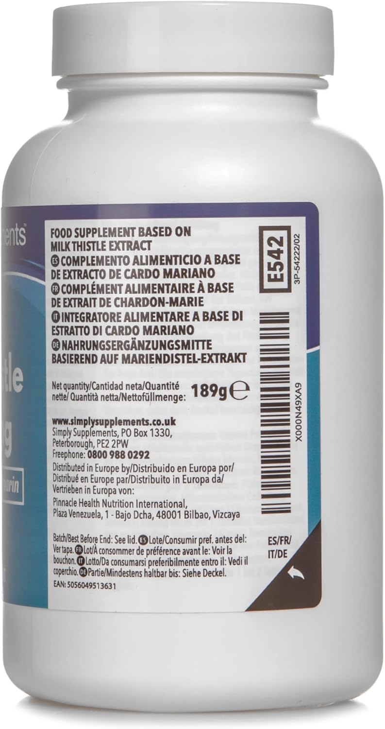 Milk Thistle 3000mg | 360 Tablets | Vegan Friendly | Up to 6 Months of Benefits | SimplySupplements - Image 4