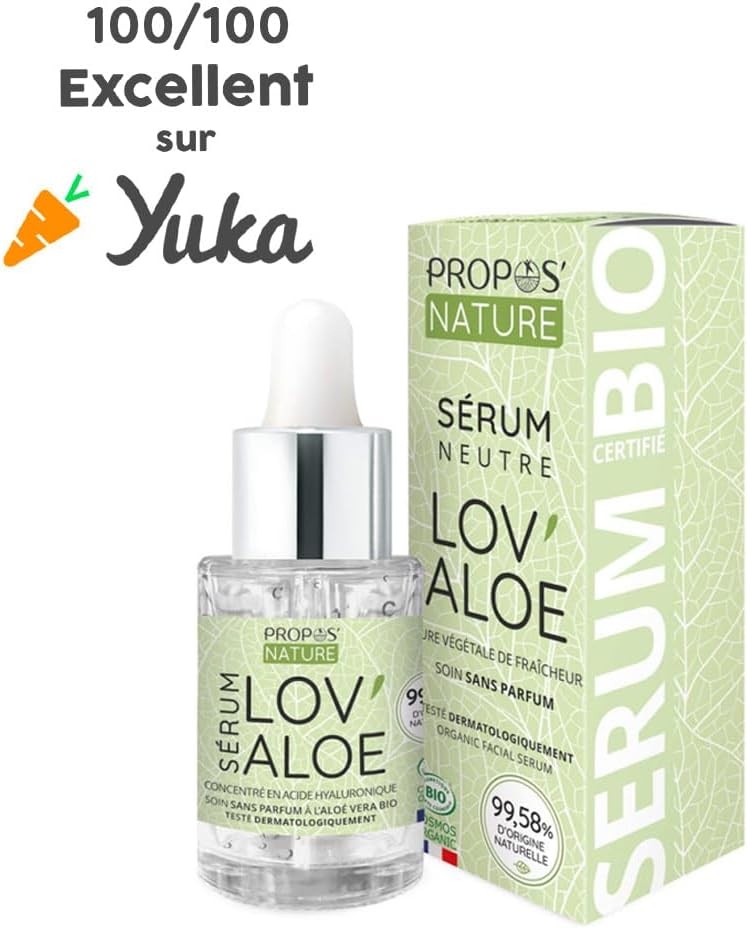 Organic Aloe Vera and Hyaluronic Acid Serum (3%) – Anti-Aging – 30 ml Propos'Nature - Image 3
