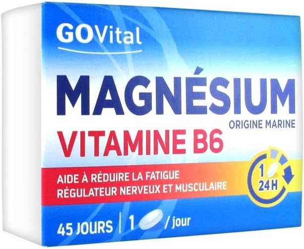 Magnesium Vitamin B6 - Marine Origin - Nervous and Muscular Fatigue - 3 Boxes of 45 Tablets - Image 4