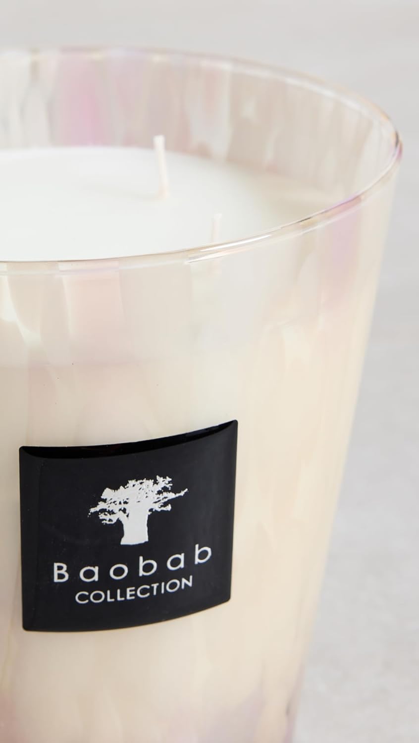 Baobab Max 16 Pearls White Wax Candle, 16 cm, 16 x 10 x 16 cm - Image 4
