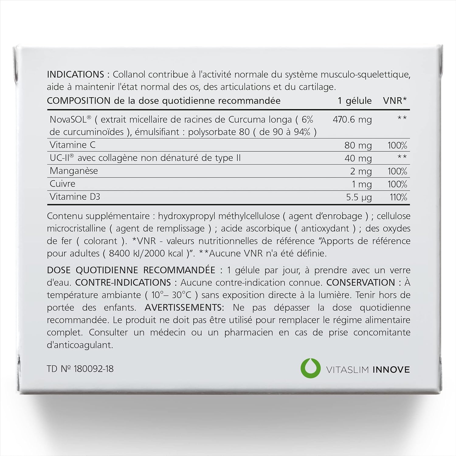 Collanol – Innovation in Healthy Joint Care Liquid Formula in a Double Capsule 3D Collagen + Micellar Extract of Turmeric Roots 1 Capsule/Day (1 Pack) - Image 5