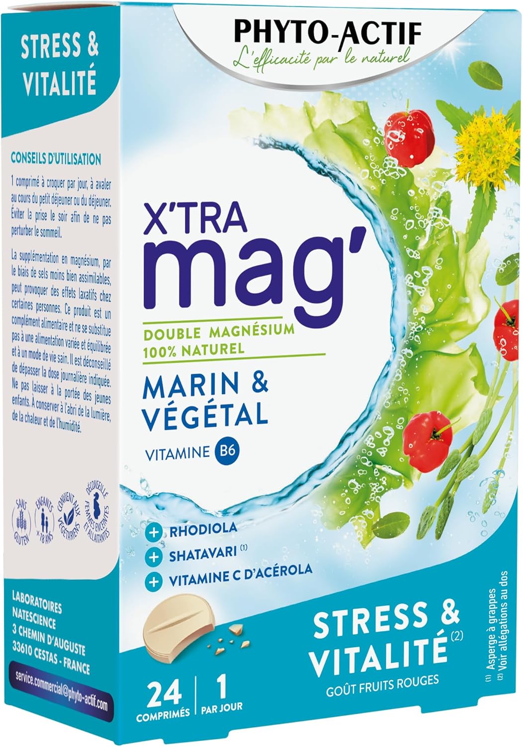X'TRA Mag Stress & Vitality 2x12 tablet Phyto-Actif - Image 3