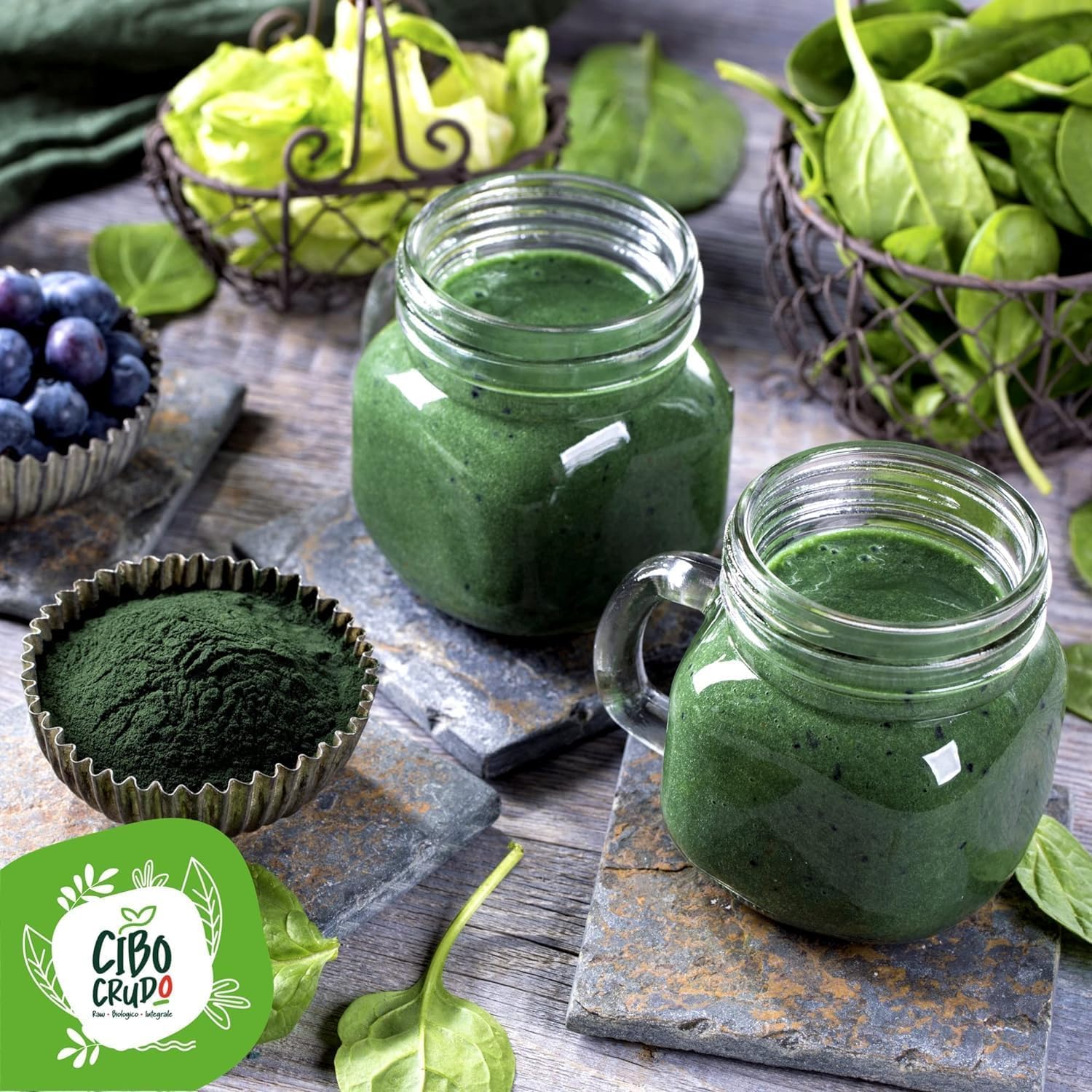 Organic Chlorella Powder - 100 g. Chlorella Vulgaris Seaweed. With Chlorophyll Proteins and Vitamins B12 and C Zinc and Antioxidants For Vegetarians and Vegans. - Image 5