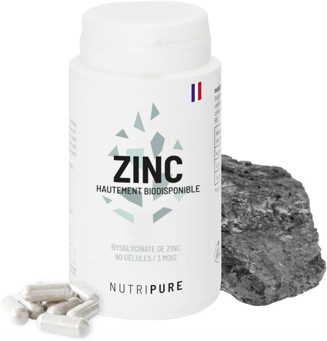 Nutripure | Zinc Bisglycinate 15 mg High Quality ALBION® | High Absorption | Antioxidant, Strengthening Immune System, High Bioavailability | 90 Vegetable Capsules | Vegan | Made in France - Image 7