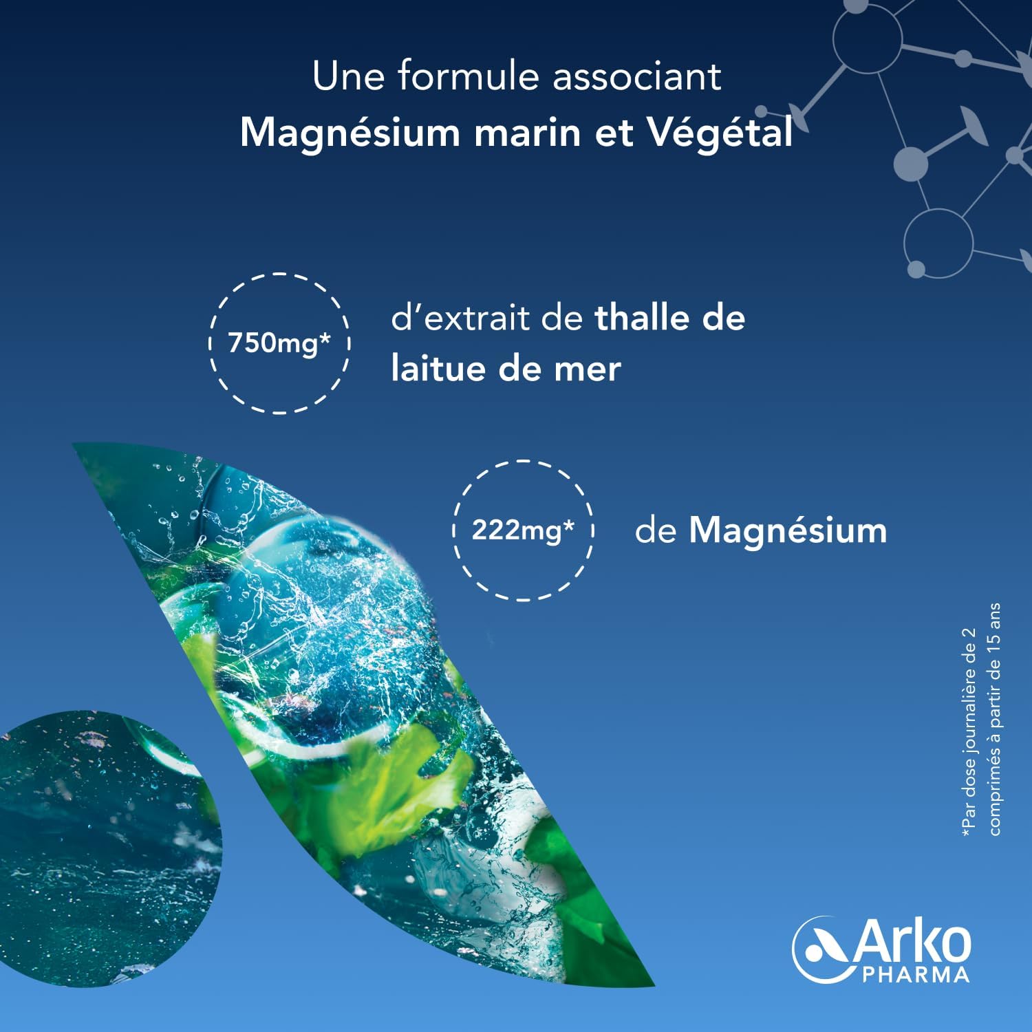 Arkopharma - Arkomag BIO Marine + Vegetable Magnesium | Physical Fatigue - Mental Energy - Irritability | 30 Tablets - Image 6