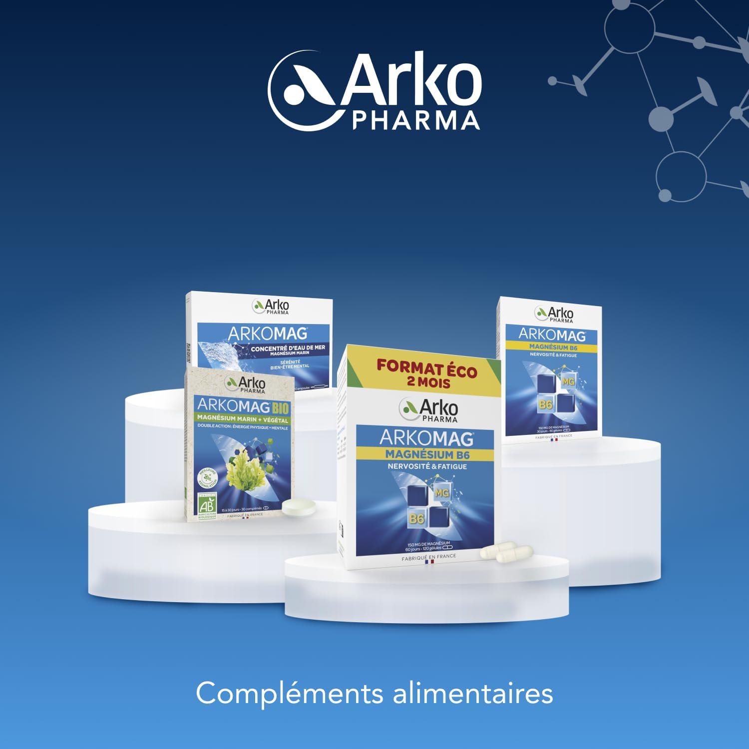 Arkopharma - Arkomag BIO Marine + Vegetable Magnesium | Physical Fatigue - Mental Energy - Irritability | 30 Tablets - Image 10