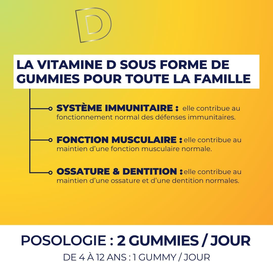 ZOHI -Vitamin D pill box - 60 gummies - made in France - without sugars - Image 4