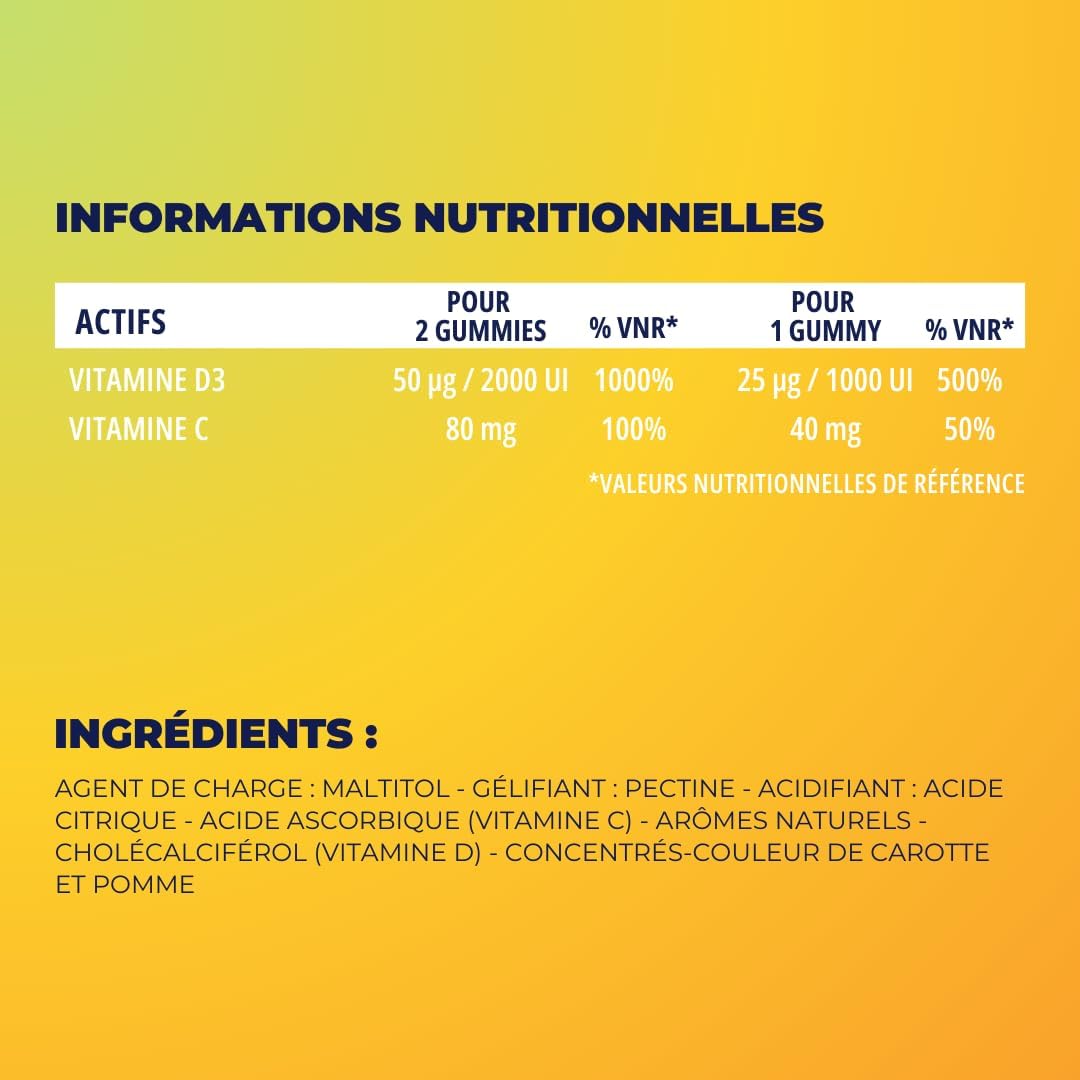 ZOHI -Vitamin D pill box - 60 gummies - made in France - without sugars - Image 5