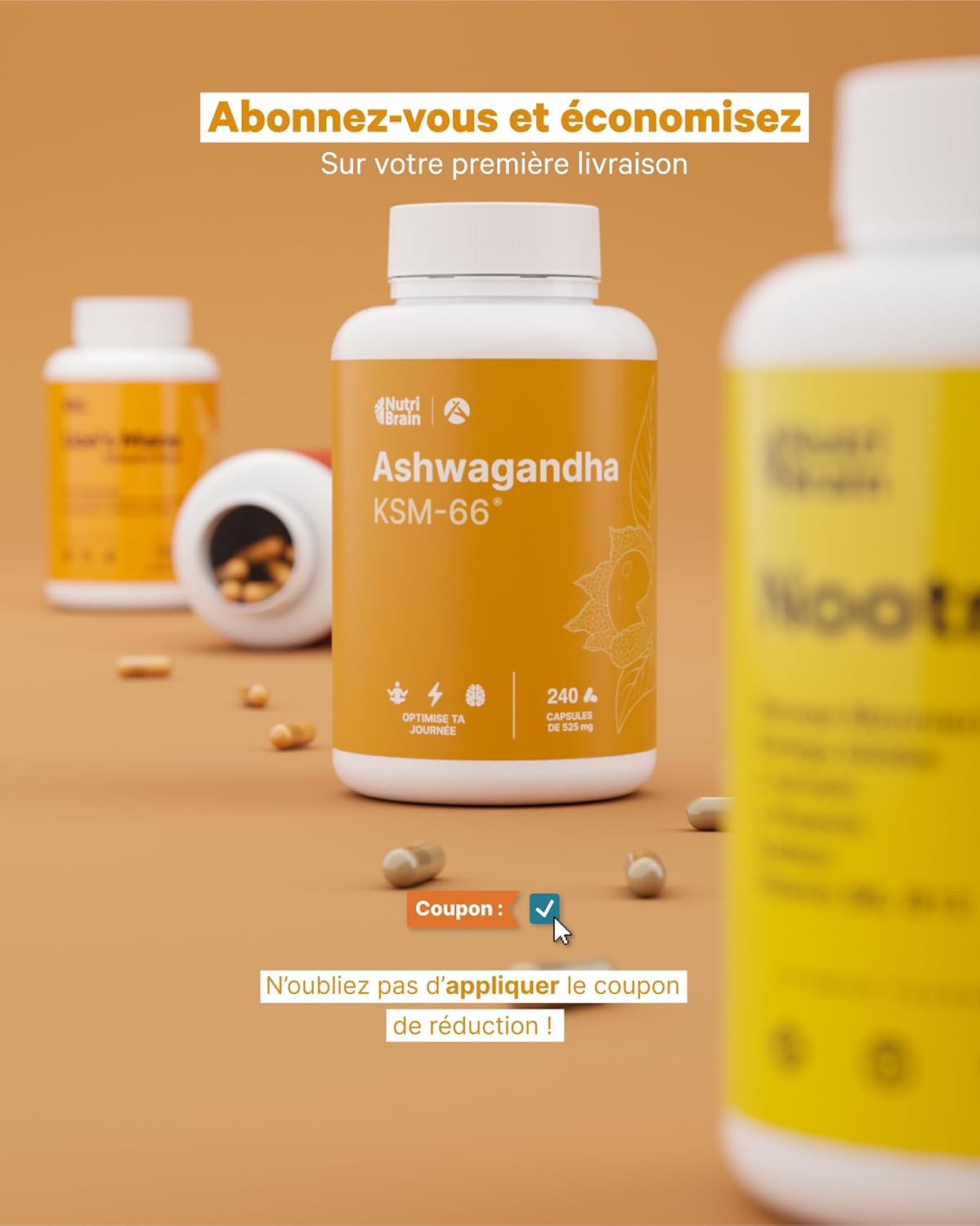 Ashwagandha KSM-66® 9000mg - 240 Capsules | Extra Strength 5% Withanolides | Anti Stress, Sleep, Energy | Long Lasting | High Dosage: 600mg Concentrate Extract 15:1 - Image 8