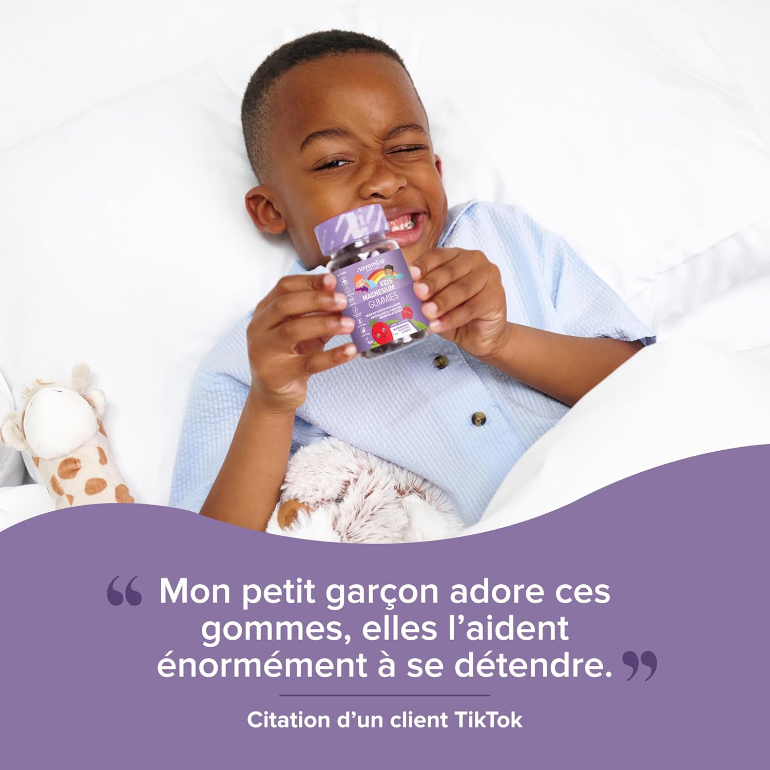 Kids Magnesium Erasers – 546 mg Magnesium Citrate (50 mg Elemental) – Relaxation, Sleep, Fatigue – Vegan, Gluten Free – 30 Gums – Novomins - Image 11