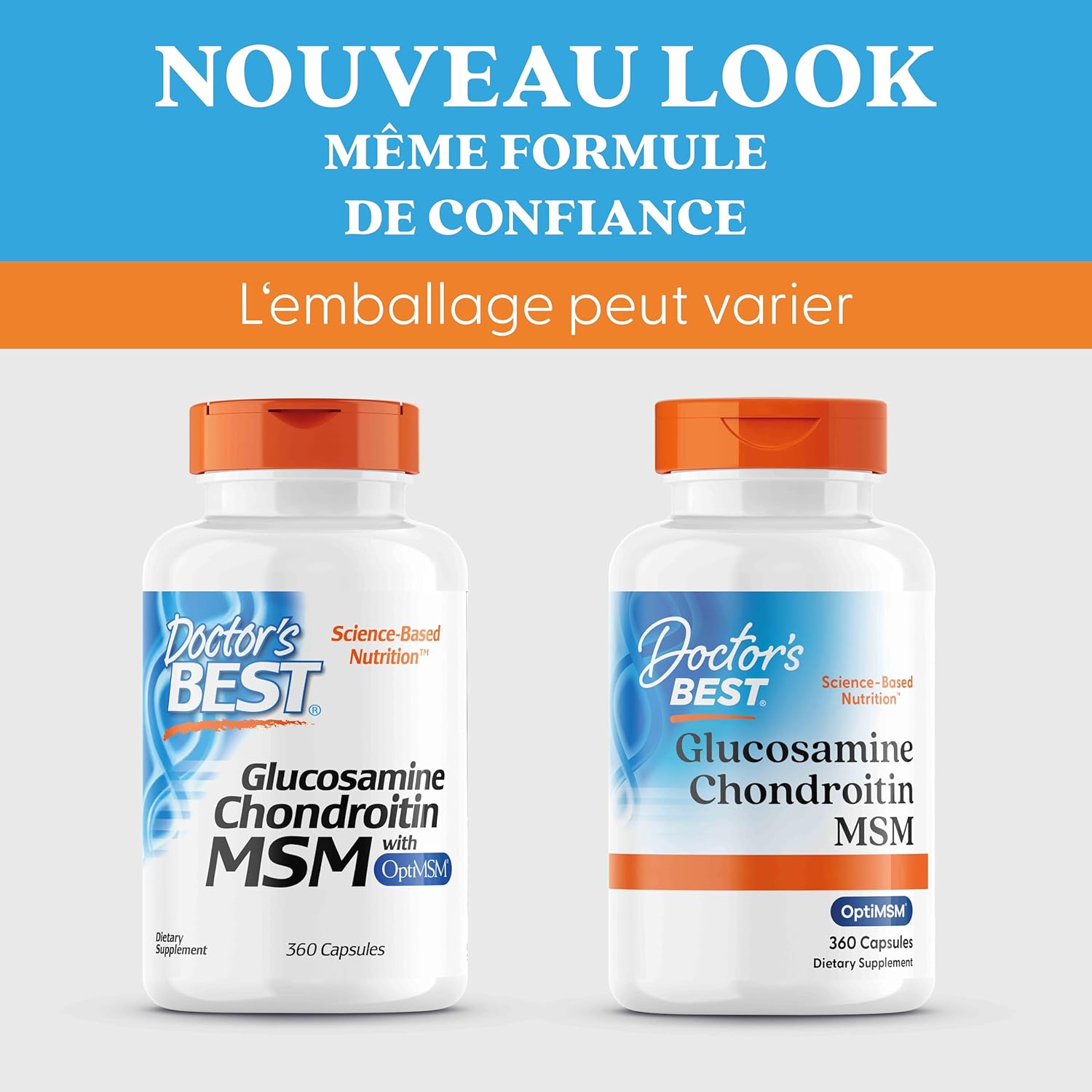 Doctor's Best, Glucosamine-Chondroitin MSM, with OptiMSM, 360 Capsules, Lab Tested, Soy Free, Gluten Free, Non-GMO - Image 10