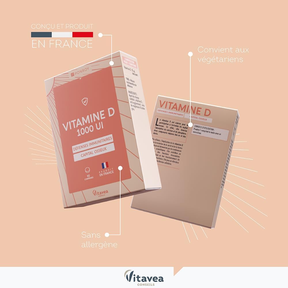 Yves Ponroy Physiotech Vitamin D - Adult Immunity Supplement - Vitamin D3 - Strengthens Bone Capital - 90 Tablets - 90 Days - Made in France - Image 5