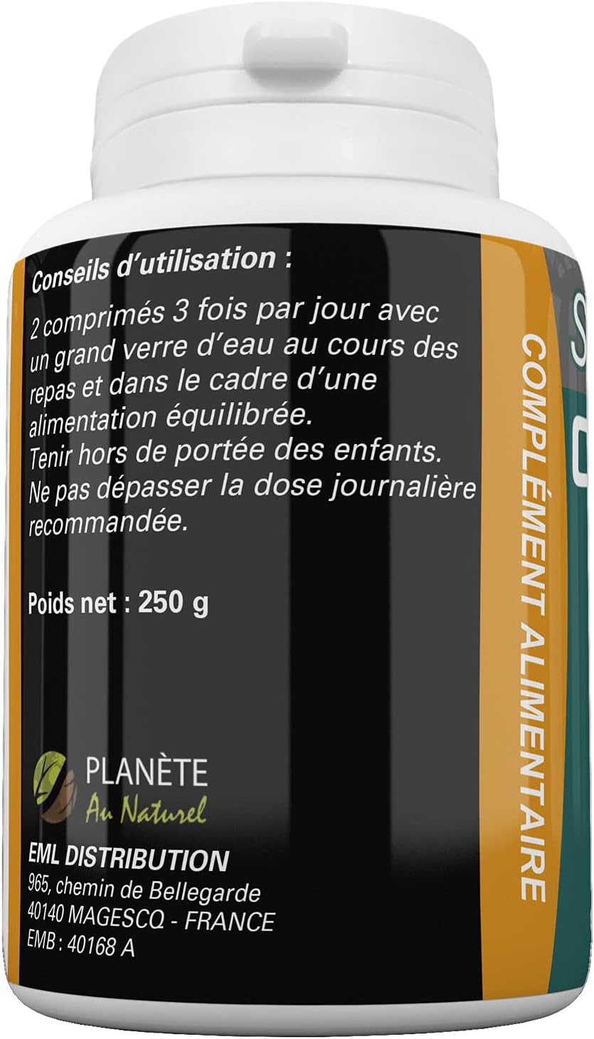 Spirulina + Chlorella Organic 500mg - 500 Tablets - Rich in Proteins and Phycocyanin - Image 3