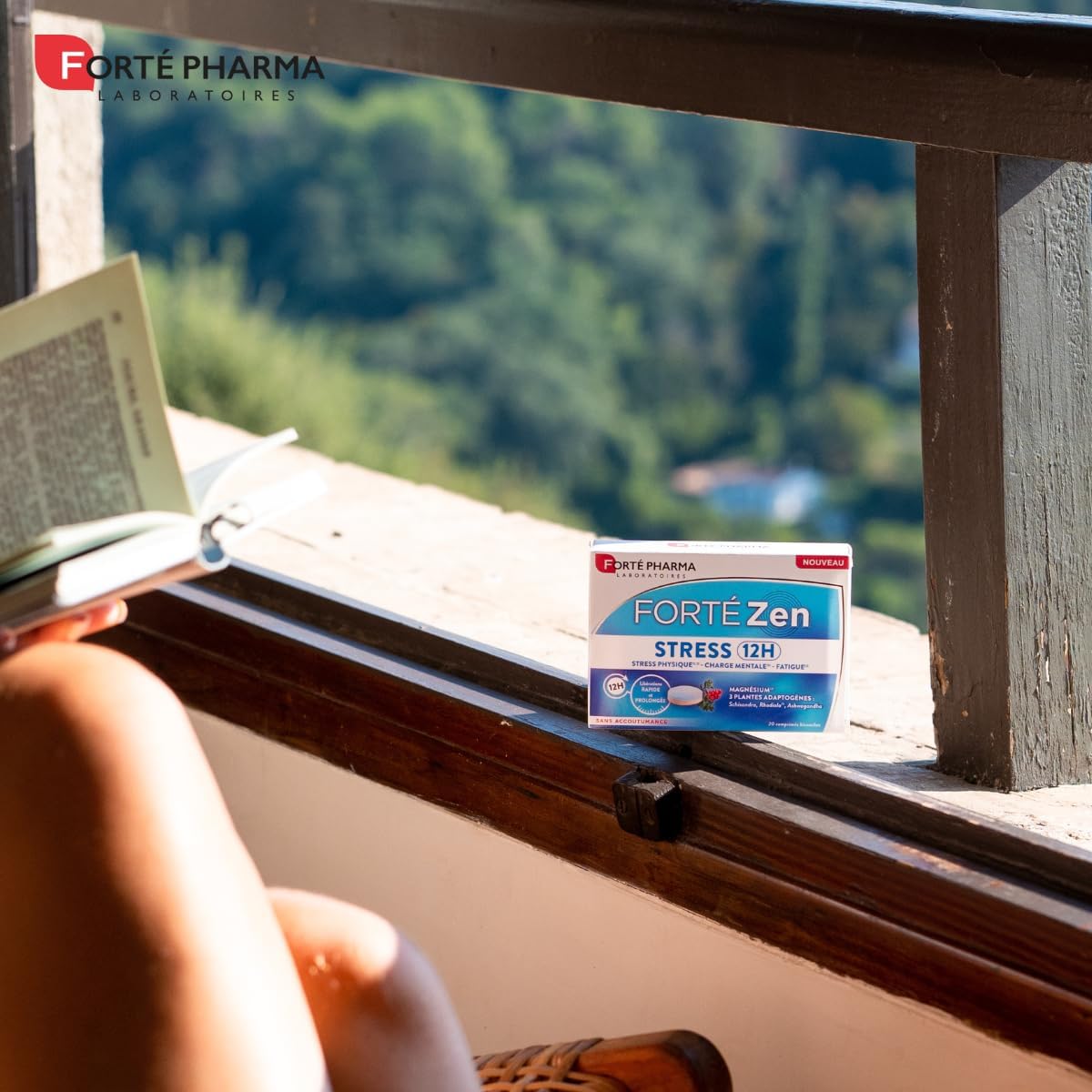 Forté Pharma - Forté Zen Stress 12H - Adult Fatigue Extended Release Dietary Supplement - Vitamin B6, Magnesium, Rhodiola, Ashwagandha, Spirulina - 20 Two-Layer Tablets, 1/Day - Image 6