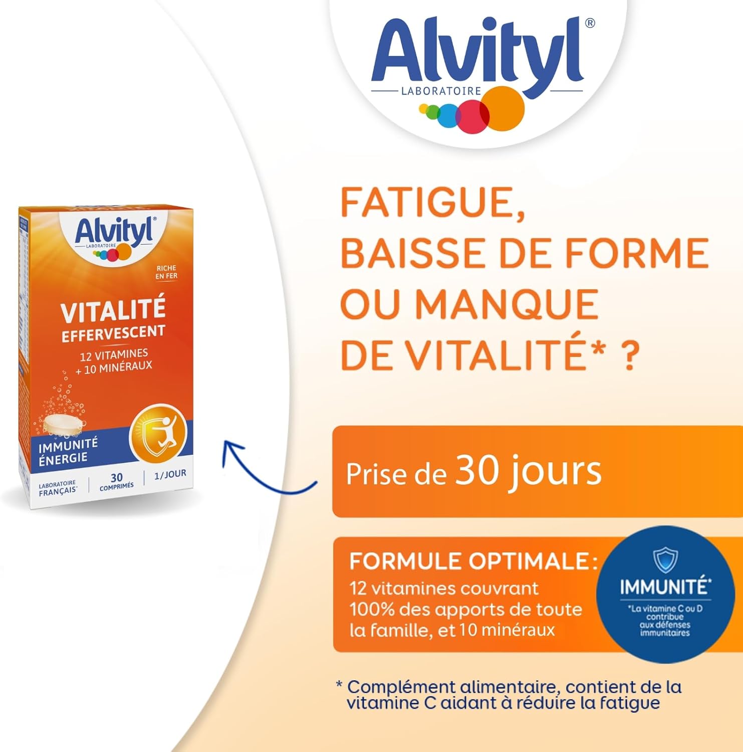 Alvityl - Vitality effervescent tablets - 12 vitamins and 10 minerals - From 12 years old - 30 tablets - Image 5