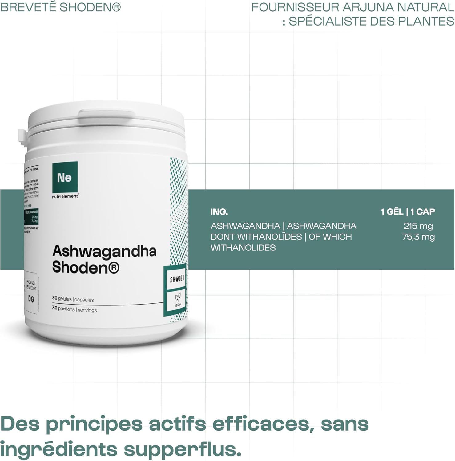 Ashwagandha Shoden | Excellent withanolide Concentration 35% • Ayurvedic Plant Grown in India | Nutrimuscle | 120 Capsules - Image 7