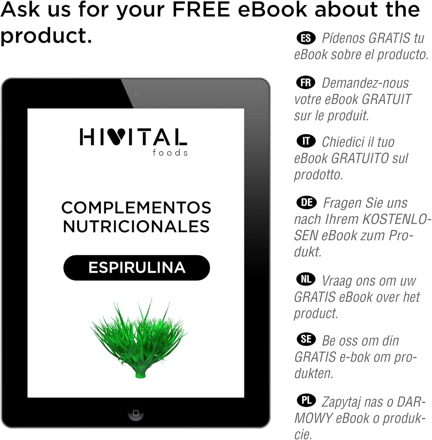 Spirulina and Chlorella 3000 mg. 240 vegan tablets for almost 3 months of treatment. Natural proteins from Spirulina and Chlorella algae. Made in Europe by HIVITAL - Image 6