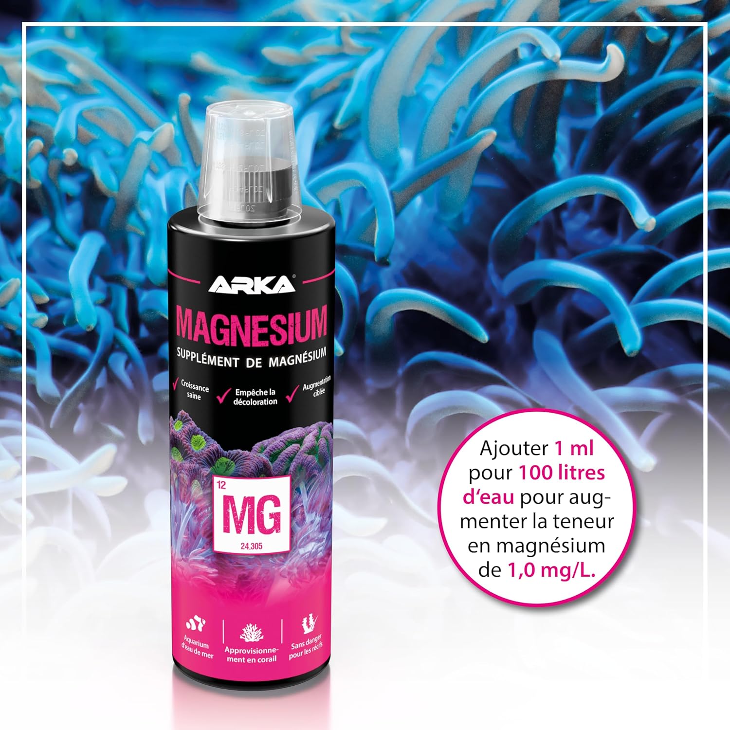 ARKA Magnesium - Very Pure Magnesium Supplement for Corals in Seawater Aquariums, Promotes Healthy Growth and Ecosystem Stability - Image 6