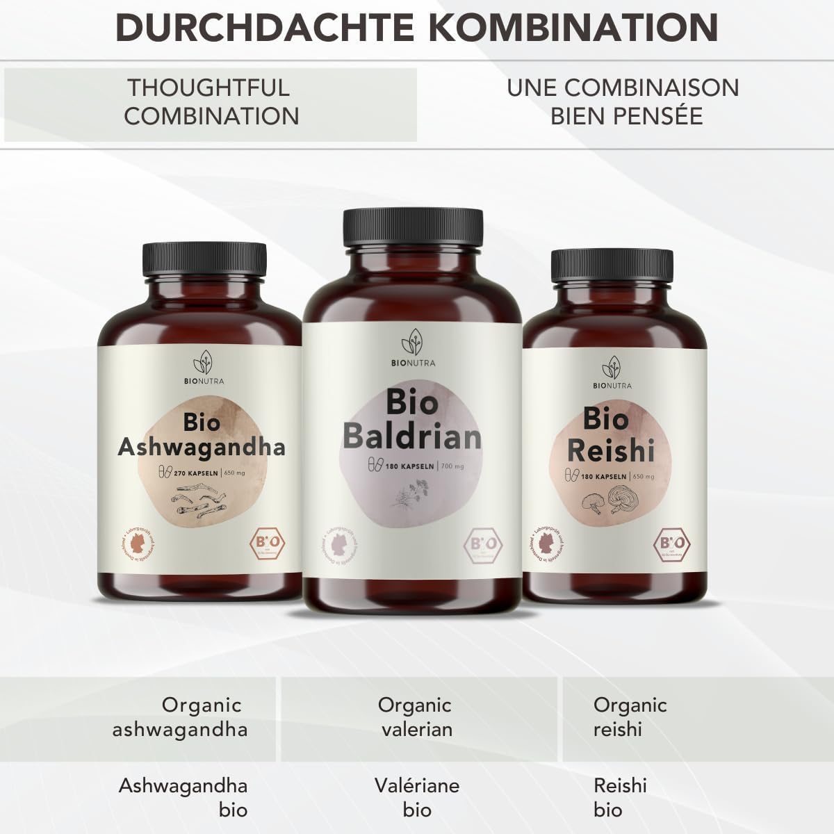 BIONUTRA Valerian Capsules 1400 mg/day, Residue Controlled, Made in Germany, Vegan, Free from Lactose, Gluten and Additives, Organic Valerian Root, 180 pieces x 700 mg - Image 8