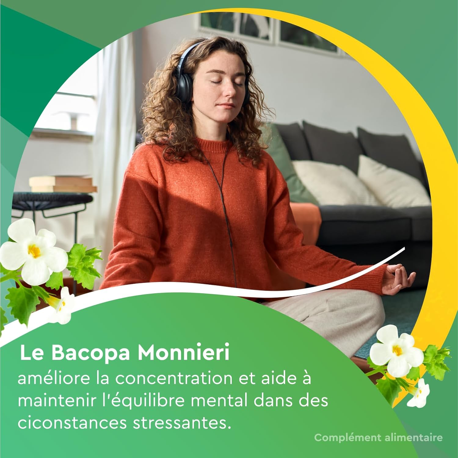 Euphytose Stress Concentration - Dietary Supplement - Bacopa Monnieri - Rhodiola Rosea - Adaptogenic Plants - Stress, Difficulty Concentration - 3 Months - 3 x 30 Tablets - Made in France - Image 6