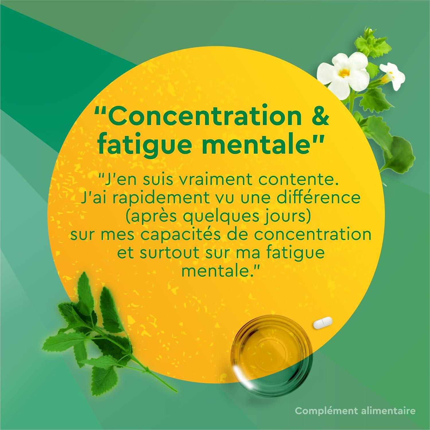 Euphytose Stress Concentration - Dietary Supplement - Bacopa Monnieri - Rhodiola Rosea - Adaptogenic Plants - Stress, Difficulty Concentration - 3 Months - 3 x 30 Tablets - Made in France - Image 12