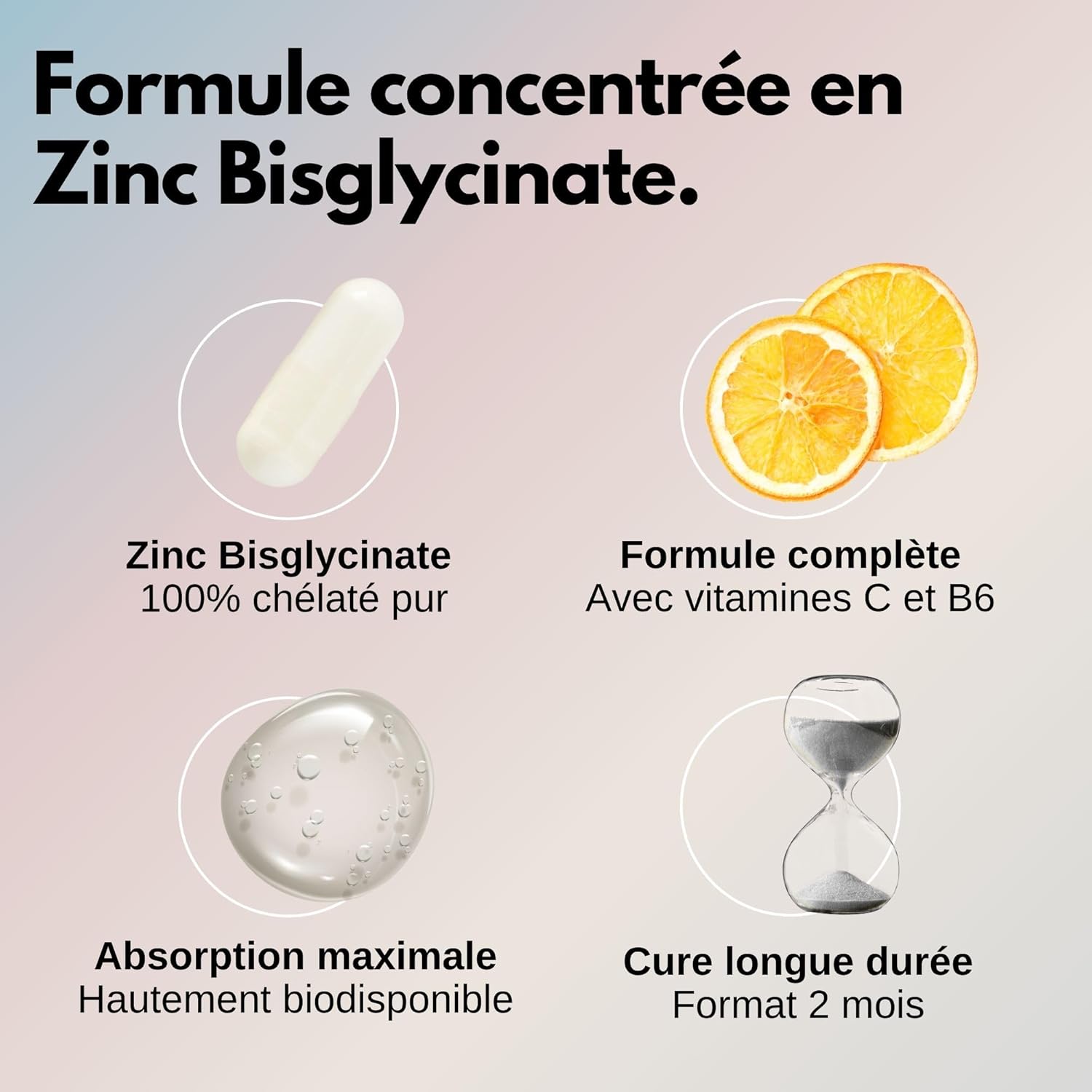 Zinc Bisglycinate 10mg | High Absorption & Optimal Assimilation | With Vitamins C and B6 | Immunity, Skin, Hair & Nails | 2 Months - 60 Capsules | Vegan & Made in France | NUTRILOGY - Image 4