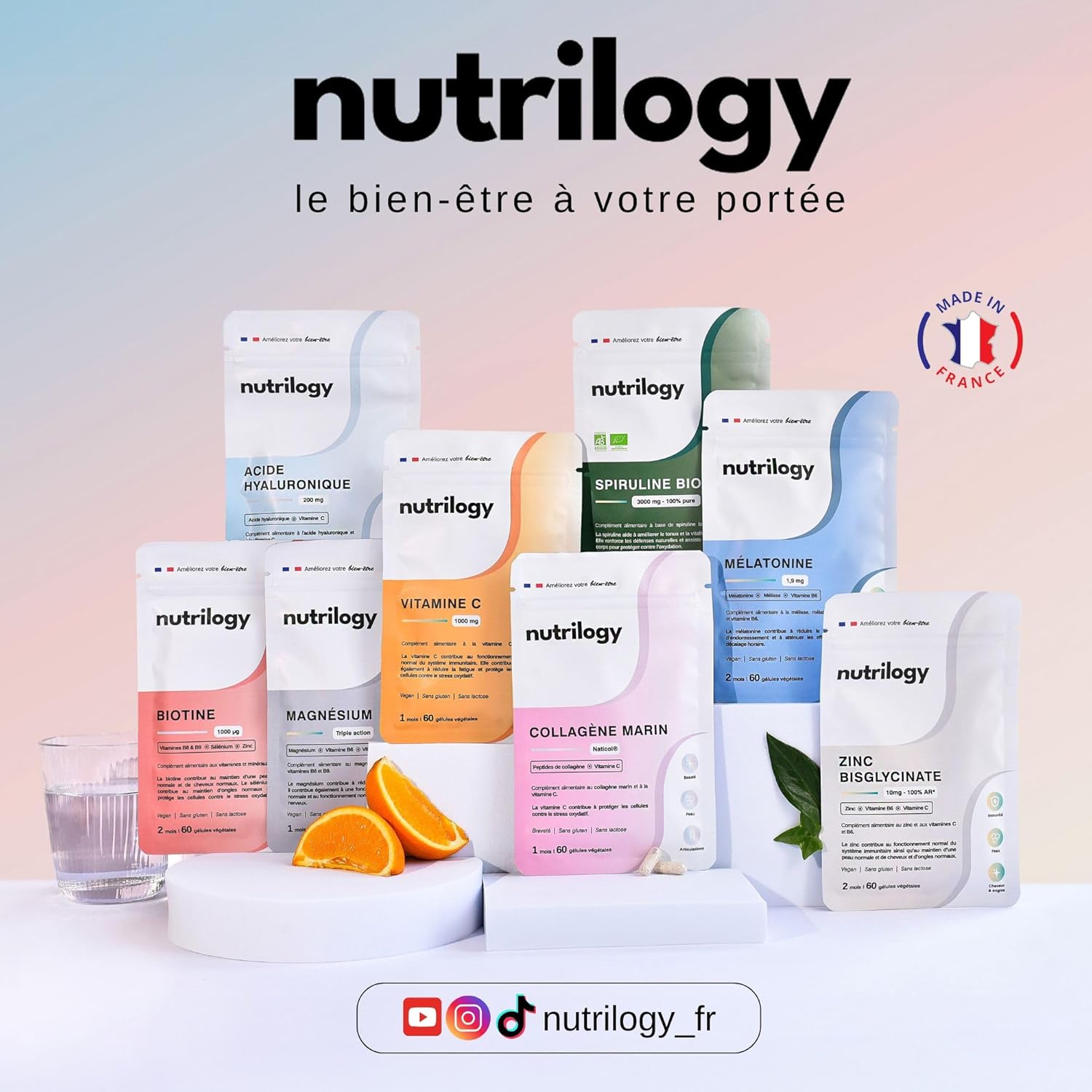 Zinc Bisglycinate 10mg | High Absorption & Optimal Assimilation | With Vitamins C and B6 | Immunity, Skin, Hair & Nails | 2 Months - 60 Capsules | Vegan & Made in France | NUTRILOGY - Image 10