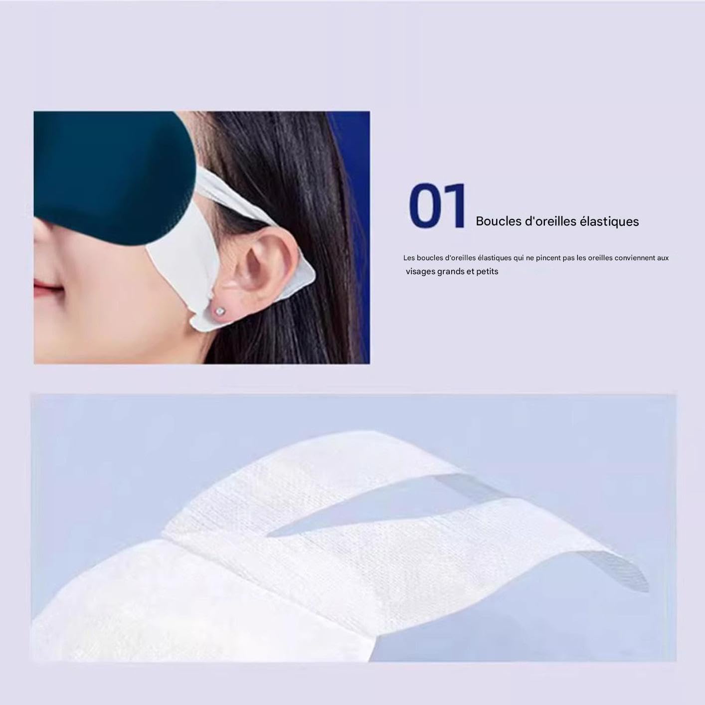 Heated Eye Mask - Heated Eye Mask for Travel - Night Anti-Light Steam for Relaxation Sleep Flight Flight Plane Care - Image 8