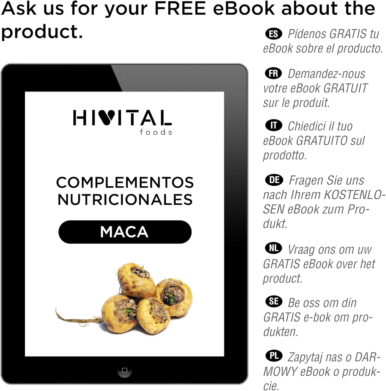 Peruvian Maca Concentrated Extract 4000 mg. 120 vegetable capsules for 4 months of treatment. Concentrated extract 10:1 with 400 mg of Maca root. Made in Europe by HIVITAL - Image 6