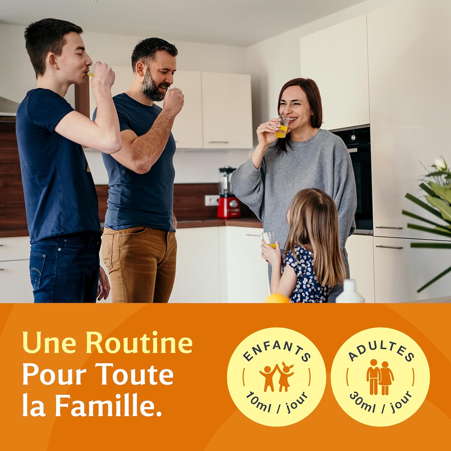 VITAMOON Liquid Multivitamin for the Family (500 ml) - Orange Flavour without Added Sugar, 12 Vitamins & 8 Minerals | Powerful Anti Fatigue, Boost Energy and Immunity (1 Month Cure) - Image 5