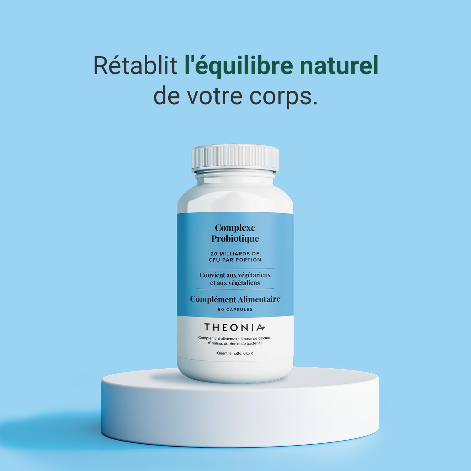 Theonia Probiotic Complex - 7 Powerful Strains with 20 Billion CFU per Daily Dose - Immune System, Digestion and Skin Health - 60 Capsules - Image 5